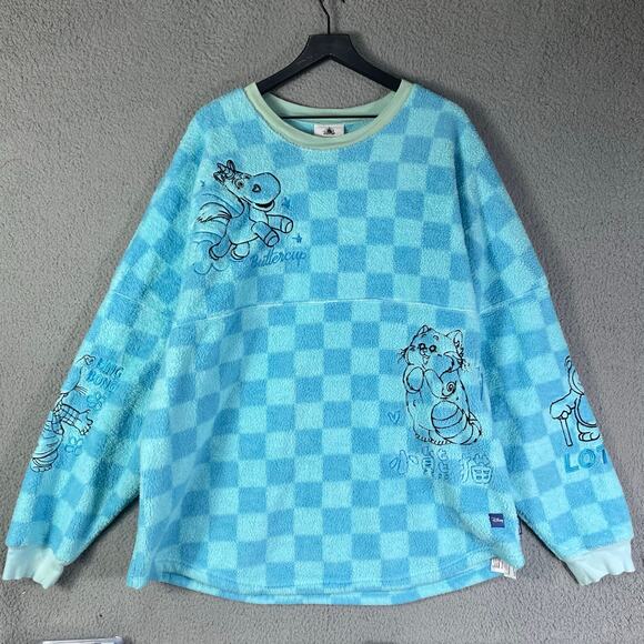 Disney Pixar Spirit Jersey‎ XXL Blue Fleece Ducky Bunny Buttercup Bing Bong - Picture 8 of 16